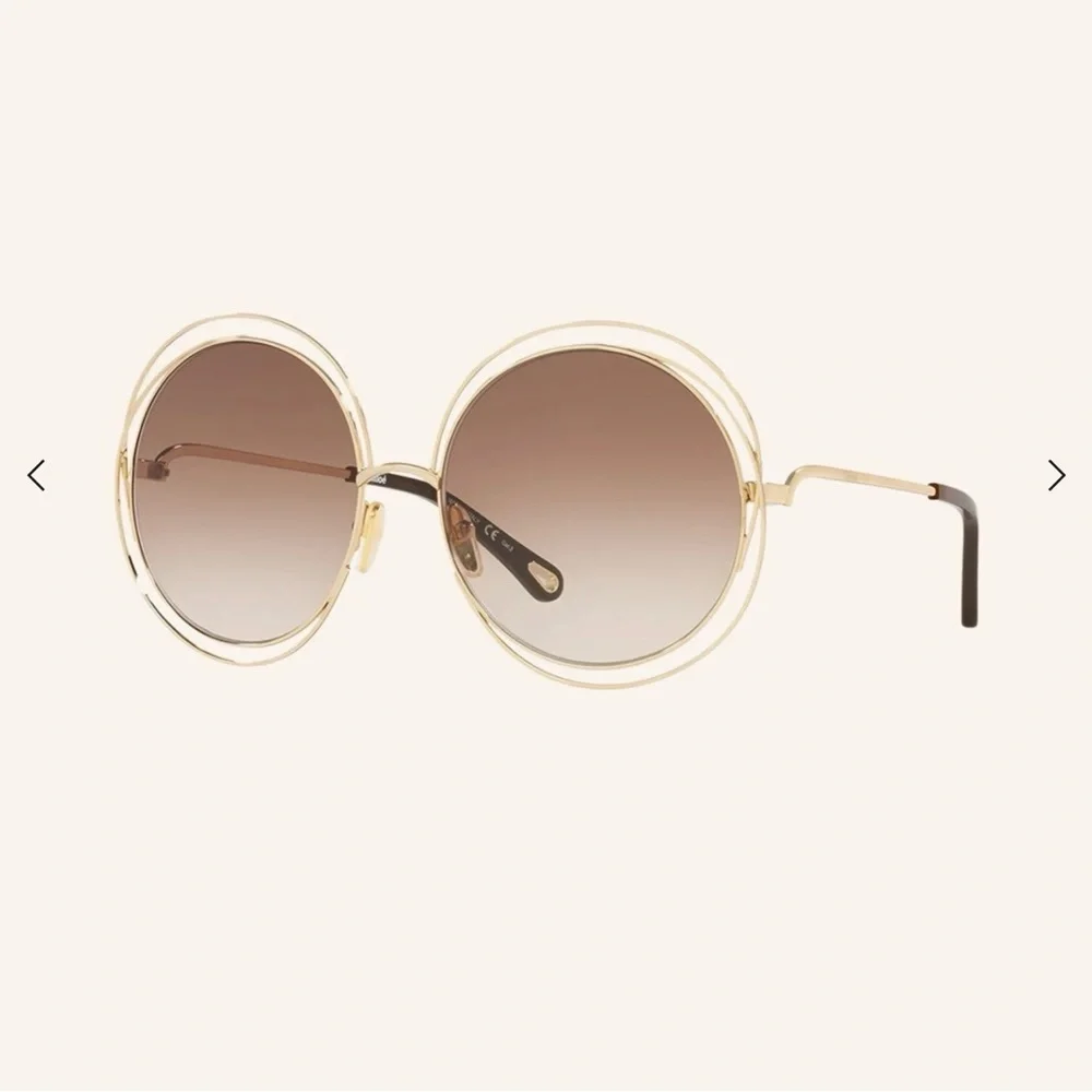 Chloè Carlina Sunglasses Gold - Picture 4 of 16